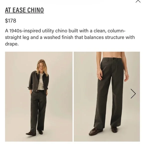 Buck Mason AT EASE CHINO 28 NWOT - Picture 2 of 10